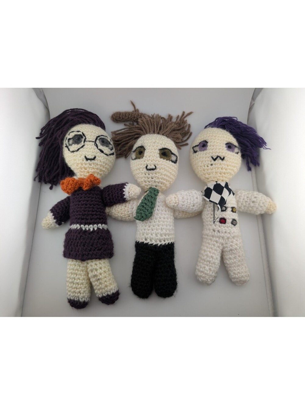 Danganronpa Handmade Crocheted Dolls Set Of Three Toko Hajime Kokochi Anime 11"